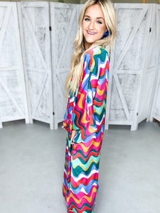 80's Caftan Maxi Dress