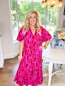 Tullah Berry Gloss Caftan Dress