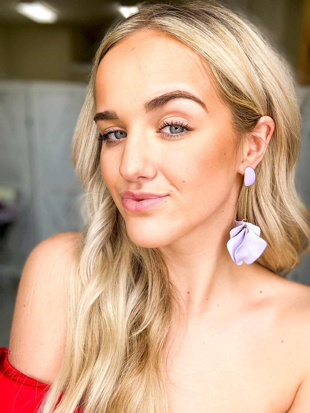 Dress It Up Earrings - Lavender