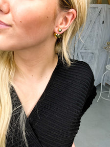 [Gold] Double Sided Stud Earring