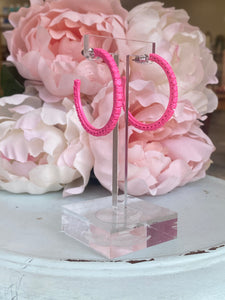 Barbie Neon Pink Hoops