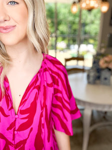 Tullah Berry Gloss Caftan Dress