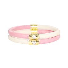 Load image into Gallery viewer, BuDha Girl Pink/Ivory Yin &amp; Yang All Weather Bangles