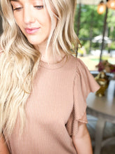 Load image into Gallery viewer, Peanut Butter Ribbed Dress