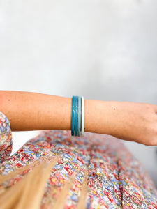 BuDha Girl Krishna Bangles Set - Blue