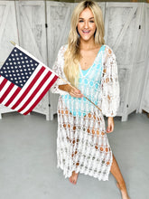 Load image into Gallery viewer, Pamela White Coverup Dress