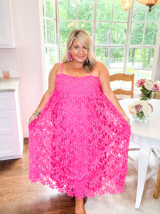 Tiana Hot Pink Dress