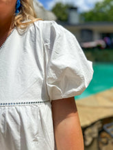 Load image into Gallery viewer, White Firework Back Dress