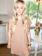 Load image into Gallery viewer, Peanut Butter Ribbed Dress