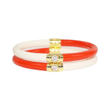 Load image into Gallery viewer, Yin &amp; Yang - BuDha Girl Coral/Ivory - All Weather Bangles