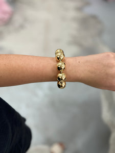 Large Chunky Gold Bracelet