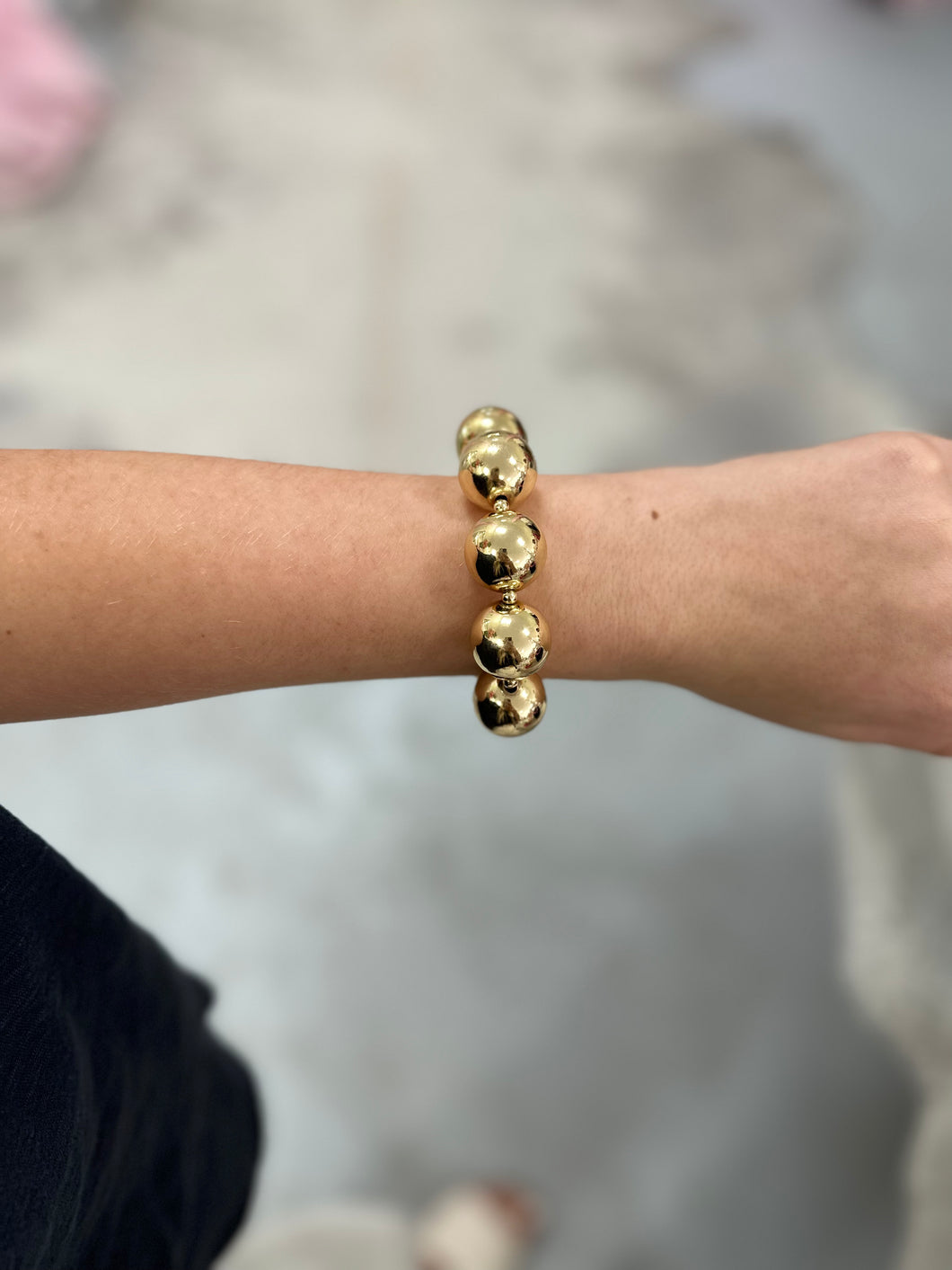 Large Chunky Gold Bracelet