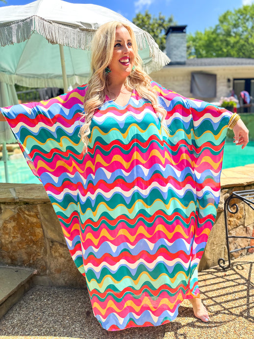 80's Caftan Maxi Dress