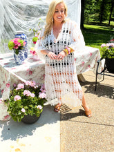Load image into Gallery viewer, Pamela White Coverup Dress