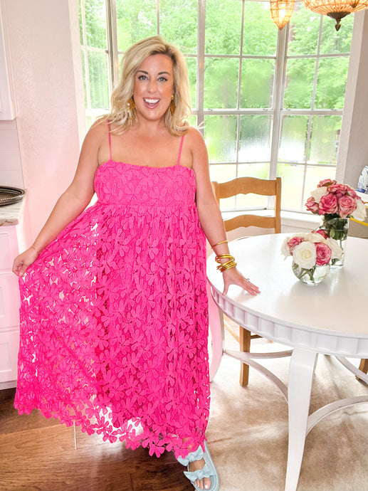 Tiana Hot Pink Dress