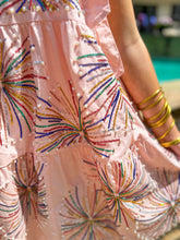 Load image into Gallery viewer, Light Pink Firework Tank Tie Dress
