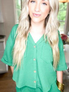Stand Out Gauze Top
