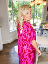 Load image into Gallery viewer, Tullah Berry Gloss Caftan Dress
