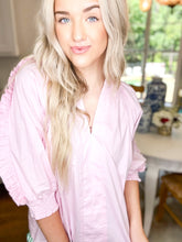 Load image into Gallery viewer, Bubblegum Ruffle Sleeve Top
