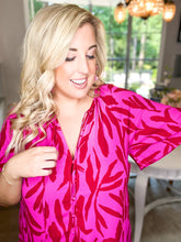 Load image into Gallery viewer, Tullah Berry Gloss Caftan Dress