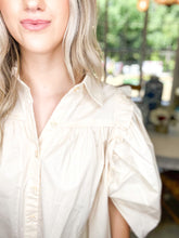 Load image into Gallery viewer, Our Favorite Cream Button Down Top
