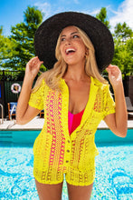 Load image into Gallery viewer, Lime Splash Crochet Romper - Sheality