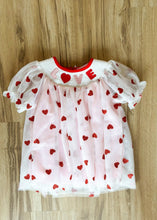 Load image into Gallery viewer, Love Letters Puff Sleeve Smocked Tulle Dress - Sheality