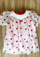 Load image into Gallery viewer, Love Letters Puff Sleeve Smocked Tulle Dress - Sheality