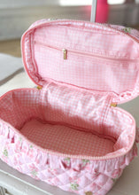 Load image into Gallery viewer, Oh So Fancy Quilted Cosmetic Bag - Pink - Sheality