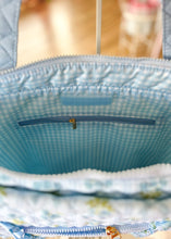 Load image into Gallery viewer, Oh So Fancy Quilted Tote Bag - Blue - Sheality