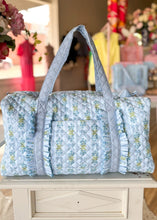 Load image into Gallery viewer, Oh So Fancy Quilted Weekender Bag - Blue - Sheality