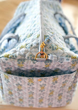 Load image into Gallery viewer, Oh So Fancy Quilted Weekender Bag - Blue - Sheality