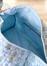 Load image into Gallery viewer, Oh So Fancy Quilted Weekender Bag - Blue - Sheality