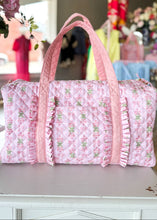 Load image into Gallery viewer, Oh So Fancy Quilted Weekender Bag - Pink - Sheality