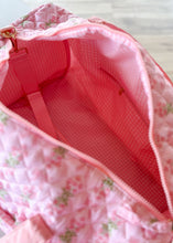 Load image into Gallery viewer, Oh So Fancy Quilted Weekender Bag - Pink - Sheality