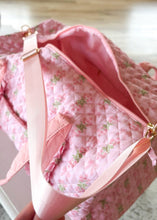Load image into Gallery viewer, Oh So Fancy Quilted Weekender Bag - Pink - Sheality