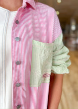 Load image into Gallery viewer, Pinkie Patchwork Shacket - Sheality
