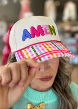 Load image into Gallery viewer, Plaid Amen Trucker Hat - Sheality