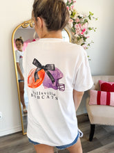 Load image into Gallery viewer, Preppy Football Tee Shirt - HALLSVILLE - Sheality