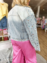 Load image into Gallery viewer, Rainbow Gem Denim Jacket - Sheality