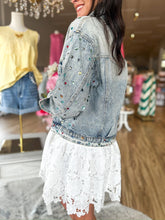 Load image into Gallery viewer, Rainbow Gem Denim Jacket - Sheality