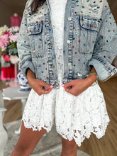 Load image into Gallery viewer, Rainbow Gem Denim Jacket - Sheality