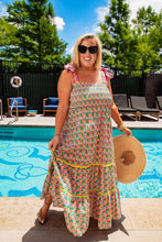 Load image into Gallery viewer, Rainbow Parquet Maxi Dress - Sheality