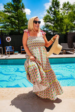 Load image into Gallery viewer, Rainbow Parquet Maxi Dress - Sheality