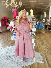 Load image into Gallery viewer, Rosewood Stripe Dress - Sheality
