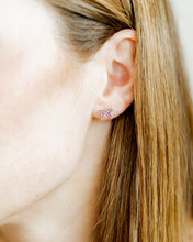 Load image into Gallery viewer, Screwback Stud Earrings - Sadie Bow Purple