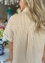 Load image into Gallery viewer, Seasonal Stripe Tan Dress - Sheality
