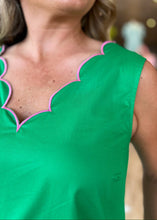 Load image into Gallery viewer, Sweet Scallop Dress - Green - Sheality