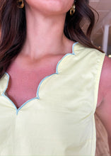 Load image into Gallery viewer, Sweet Scallop Dress - Yellow - Sheality