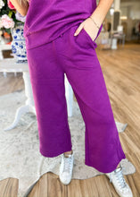 Load image into Gallery viewer, TCU Purple Textured Pant Set - Sheality